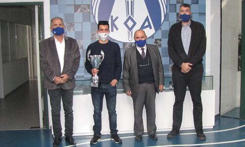 Ο Πρόεδρος ΚΟΑ συγχάρηκε τον Βλαδίμηρο Τζιωρτζή thumb