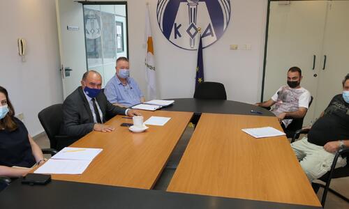 Ο Πρόεδρος ΚΟΑ συναντήθηκε με το Σωματείο «Ολυμπιάς» Λυμπιών thumb
