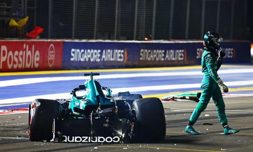 Εκτός Grand Prix Σιγκαπούρης ο Στρολ μετά το ατύχημα στις κατατακτήριες thumb