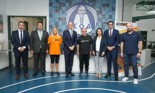Ο ΚΟΑ υποδέχτηκε τον Γενικό Γραμματέα της FIBA στην Κύπρο Ανδρέα Ζαγκλή thumb