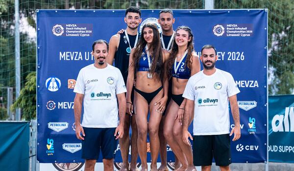 Δύο ασημένια μετάλλια για την Κύπρο στο MEVZA Beach Volleyball image