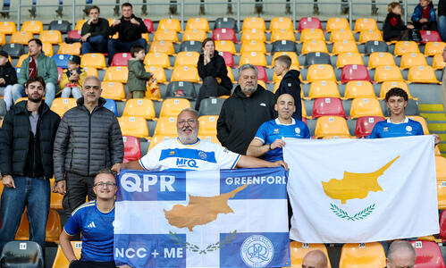 Και η κυπριακή σημαία στο Skonto Stadium thumb