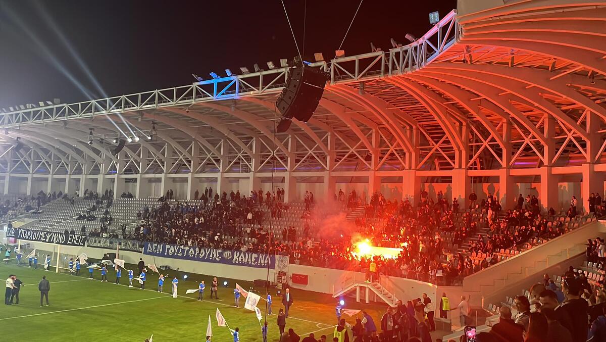 Το πρώτο σύνθημα στο νέο γήπεδο (βίντεο και εικόνες/sportime) thumb