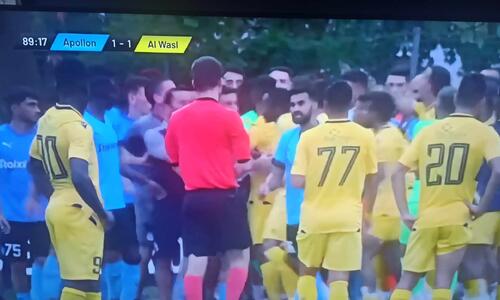 Άναψαν τα αίματα στο φιλικό του Απόλλωνα! (ΦΩΤΟΣ) thumb