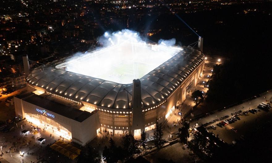 Η… φλεγόμενη «Αγια Σοφιά - OPAP Arena» από drone thumb