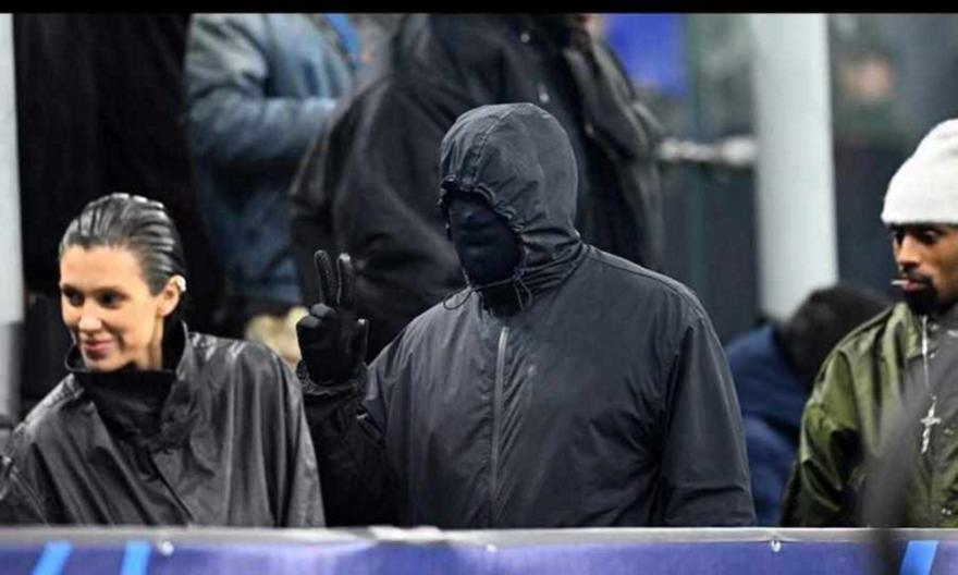 Αγνώριστος ο Κάνιε Γουέστ στο ματς Ίντερ-Ατλέτικο thumb