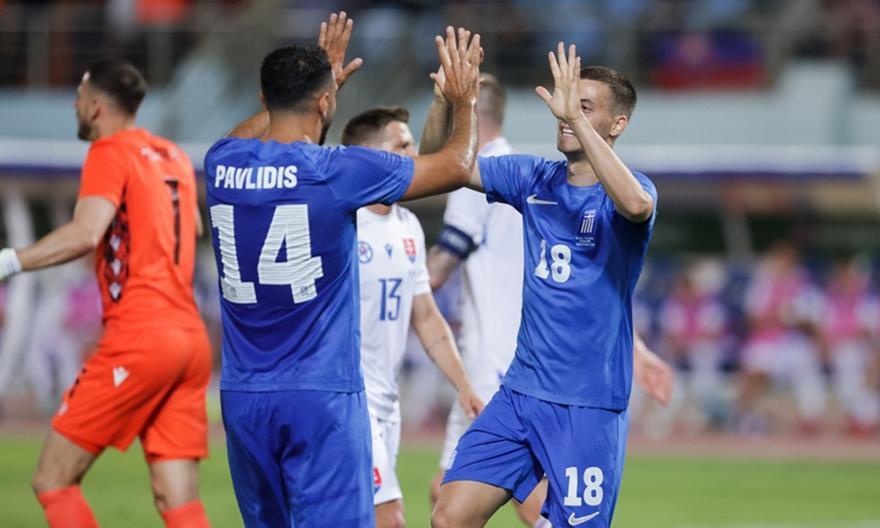 Ελλάδα – Σλοβακία 4-1: Η νίκη γίνεται συνήθεια για την γαλανόλευκη! thumb