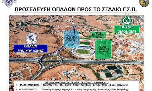 Οι οδηγίες της αστυνομίας εν όψει τελικού κυπέλλου thumb