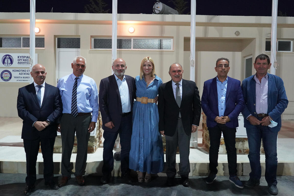Ο Πρόεδρος ΚΟΑ εγκαινίασε το Κοινοτικό Γήπεδο στην Ασγάτα thumb