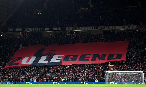 Αποθεωτικό πανό για τον Σόλσκιερ στο Old Trafford (pic) thumb