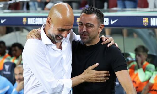 Ο μαθητής Τσάβι στα χνάρια του δάσκαλου Γκουαρδιόλα  thumb