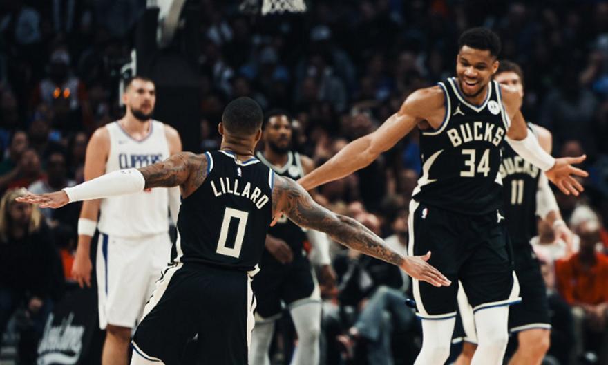 NBA: Άψογοι Γιάννης και Λίλαρντ, εύκολο βράδυ για Μπακς thumb