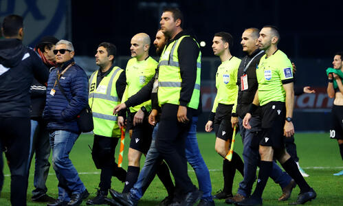 Ένταση στο Αμμόχωστος μετά το τέλος του αγώνα (εικόνες) thumb