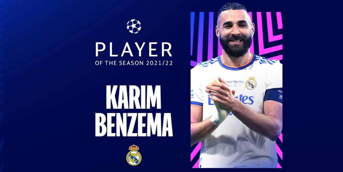 UEFA: Ο Μπενζεμά κορυφαίος στο Champions League thumb