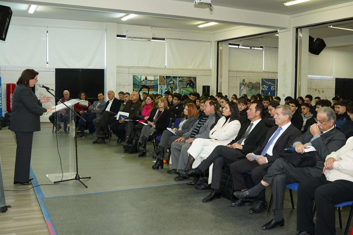 Διάλεξη για το «Ευ Αγωνίζεσθαι» και τις Αξίες του Αθλητισμού στο Αθλητικό Λύκειο Κύκκου Β’ thumb