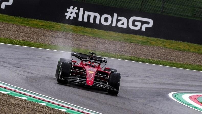 Λεκλέρ και Ferrari από άλλο πλανήτη στη βρεγμένη Ίμολα! thumb