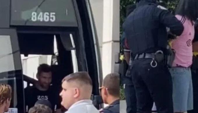 Χειροπέδες (αντί αυτόγραφο) για θαυμαστή του Μέσι! thumb