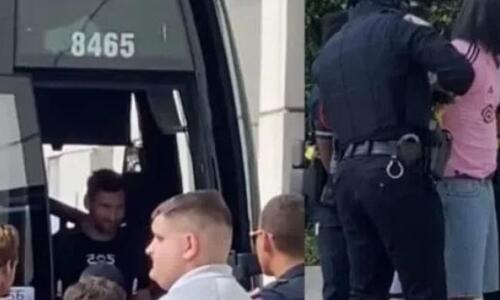 Χειροπέδες (αντί αυτόγραφο) για θαυμαστή του Μέσι! thumb