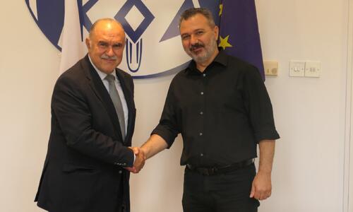 Συνάντηση του προέδρου της ομοσπονδίας μπόουλινγκ  με τον Ανδρέα Μιχαηλίδη thumb
