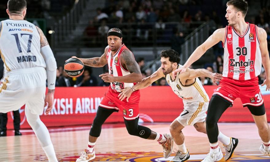 Euroleague: Έπεσε ηρωικά στη Μαδρίτη ο «λαβωμένος» Ολυμπιακός thumb