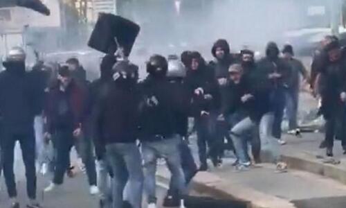 Άγριο ξύλο μεταξύ οπαδών πριν από τη σέντρα του Τζέονα-Κάλιαρι! (vid) thumb