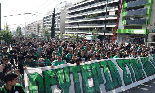 Παναθηναϊκός: 8.000 κόσμος στο συλλαλητήριο των οργανωμένων κατά του Αλαφούζου thumb