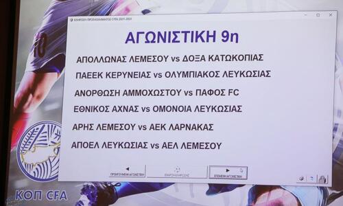 Πρωτάθλημα CYTA: Οι μεταδόσεις της 9ης αγωνιστικής thumb