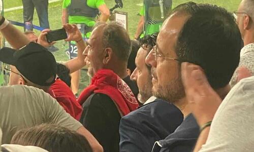 ΦΩΤΟ ST: Χριστοδουλίδης και Κασσελάκης στις εξέδρες της OPAP-Arena! thumb