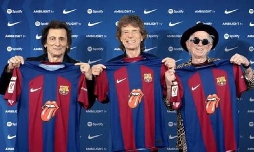 Με άρωμα... Rolling Stones η φανέλα της Μπαρσελόνα στο Clasico thumb
