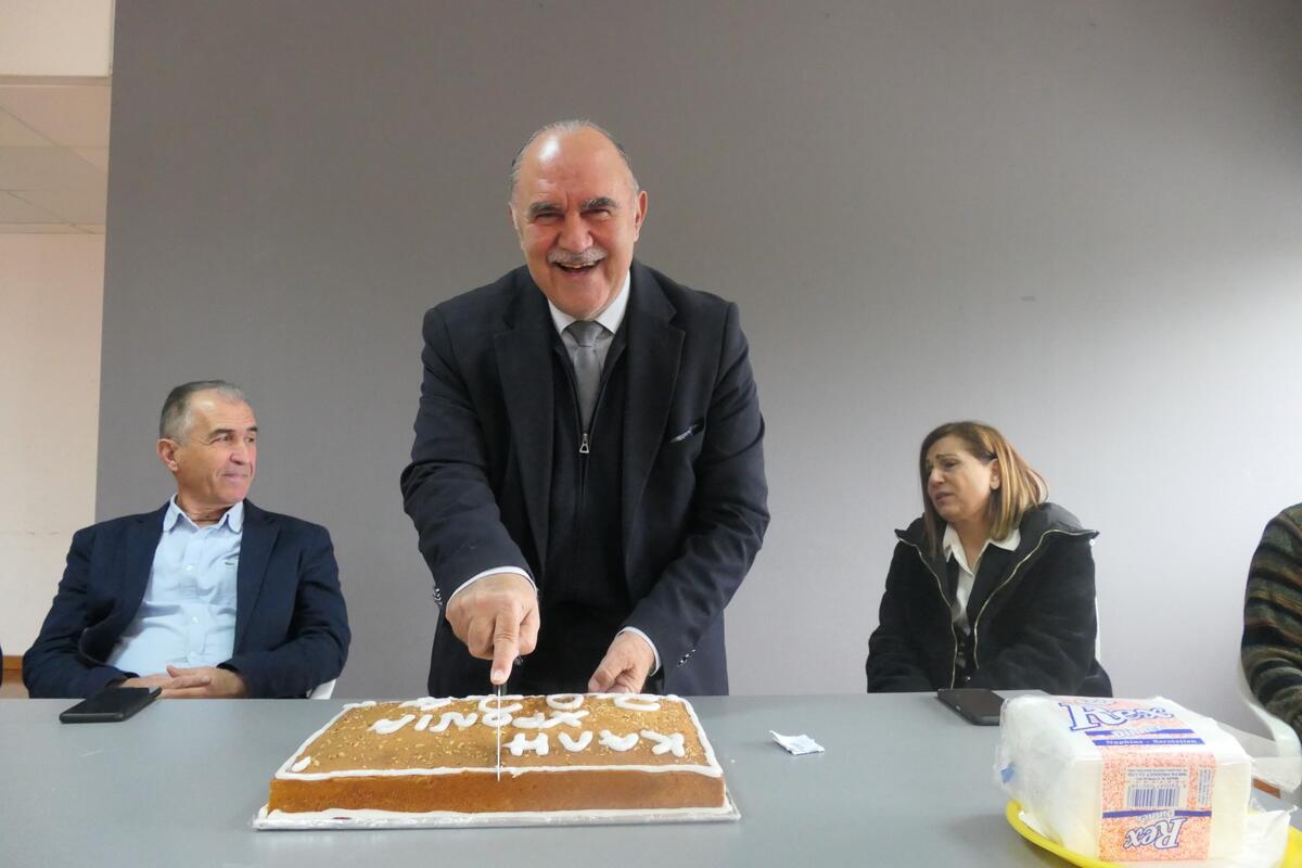 Στην κοπή της βασιλόπιτας της Εθνικής Φρουράς  και Σωμάτων Ασφαλείας η ηγεσία του ΚΟΑ thumb