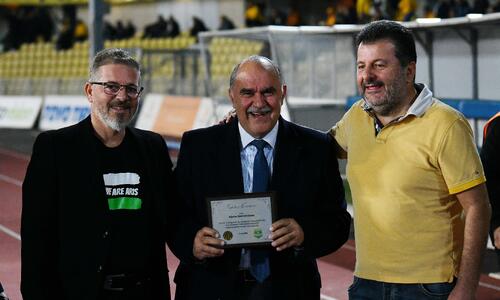 ΑΕΛ και Άρης τίμησαν τον πρόεδρο του ΚΟΑ thumb