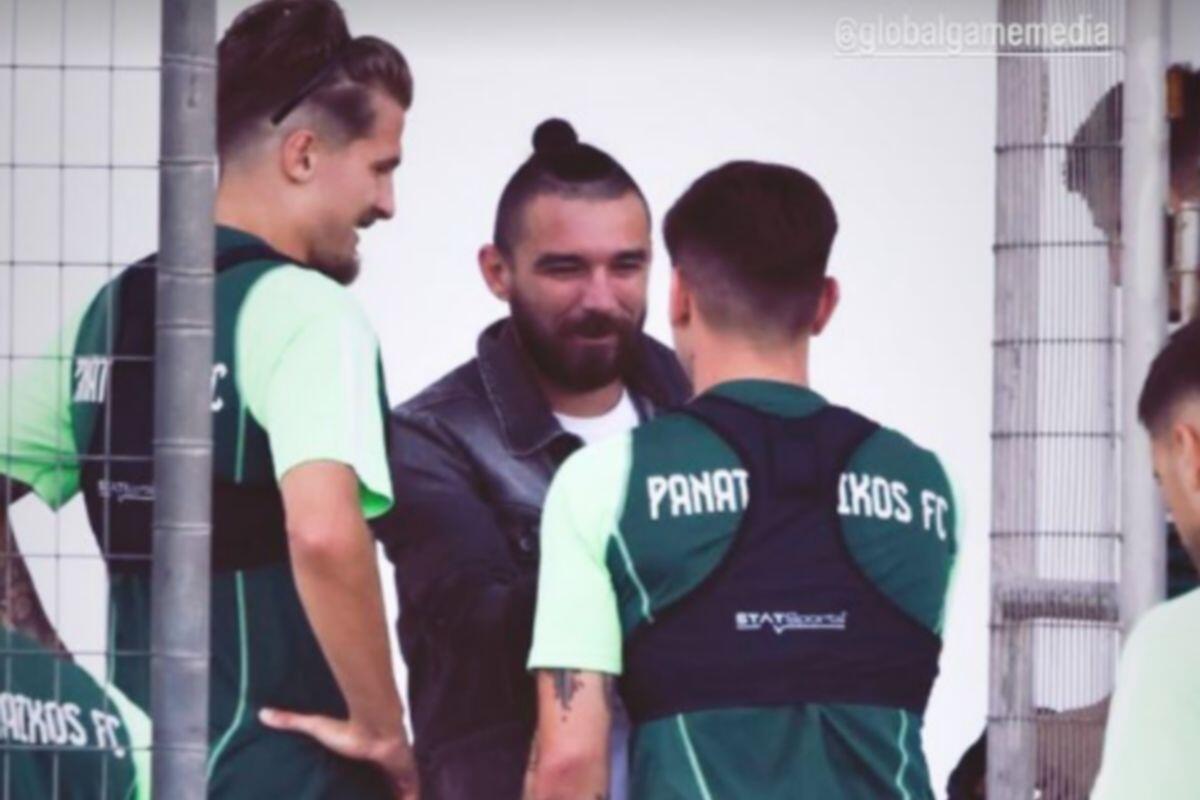 Επίσκεψη από Πράνιτς στην προπόνηση (φωτογραφία) thumb