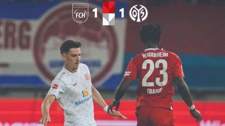 Bundesliga: «Μοιρασιά» για Χαϊντενχάιμ και Μάιντς thumb