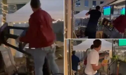 Άγριο ξύλο οπαδών σε μπυραρία στην Φρανκφούρτη! (vid) thumb