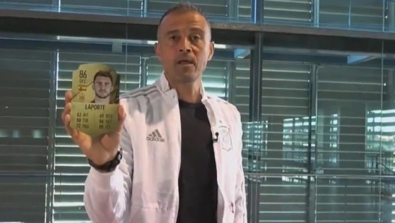 Ο Ενρίκε ανακοίνωσε την αποστολή της Ισπανίας με κάρτες από το FIFA (vid) thumb
